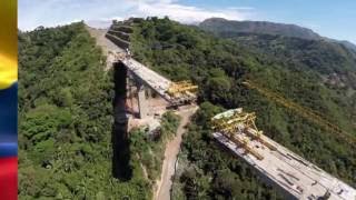 viaducto túnel Gualanday Tolima inaugurado 11 noviembre 2014 [upl. by Bussey]