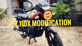 Bajaj CT 110X Modification full Details [upl. by Leynad]