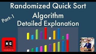 Randomized Quick Sort Algorithm  Randomized Quicksort Example  Algorithm Design  PART 36 [upl. by Vala]