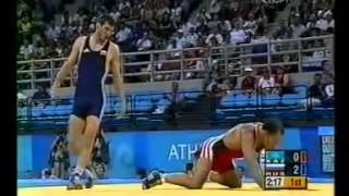 Buvaisar Satiev vs Gennadiy Laliyev KAZ Athens 2004 [upl. by Airad814]