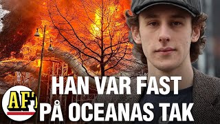 Viggo 19 räddades från Oceanas tak under branden [upl. by Yrok]