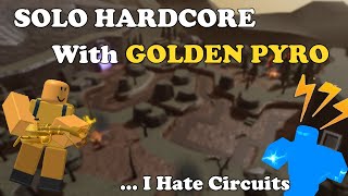 HARDCORE SOLO With OP GOLDEN Pyromancer  Tower Defense Simulator [upl. by Boynton]