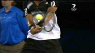 Tsonga JoWilfried  Backhand Closeup [upl. by Standice988]