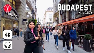 Budapest Hungary  Urban Elegance 4K 60fps Walking Experience through Districts and Palace 🇭🇺 [upl. by Roban]