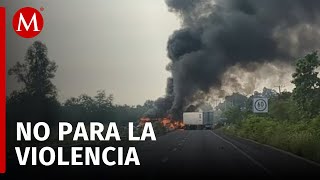 Se cumplen tres días de violencia en Culiacán Sinaloa [upl. by Amathiste]