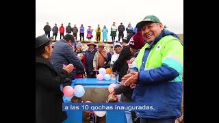 ApuNoticias Sierra Azul inaugura 10 qochas en el distrito de Yanacancha Junín [upl. by Harragan]