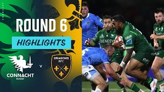 Connacht v Dragons  Highlights  Round 6  URC 202425 [upl. by Jola919]