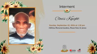 Interment Service for Clovis Knight [upl. by Aidualc]