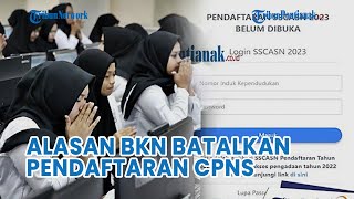 Alasan BKN Batalkan Pendaftaran CPNS dan PPPK 2023 [upl. by Davie]