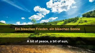 Nicole  Ein Bisschen Frieden Lyrics English amp German [upl. by Gerfen]