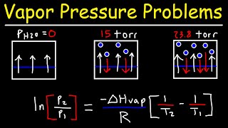 Vapor Pressure  Normal Boiling Point amp Clausius Clapeyron Equation [upl. by Aipotu]