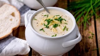 Super Easy Cauliflower Soup Recipe  Just 7 ingredients and 25 minutes [upl. by Falkner]