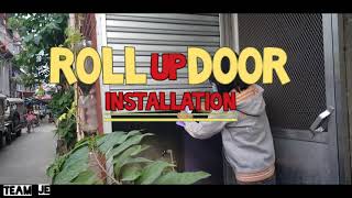 ROLL UP DOOR INSTALLATION VIDEO Succesfully installation roll up door [upl. by Petunia]