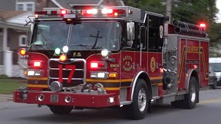 Aston Township Fire Department Engine 17 Responding 42524 [upl. by Yahsel]