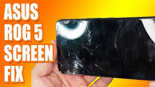 FIX ALL CRACKS ASUS ROG PHONE 5 Screen Replacement  Sydney CBD Repair Centre [upl. by Leinod613]