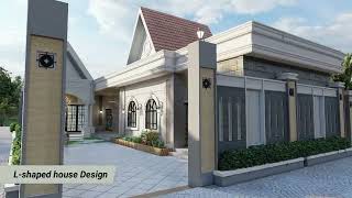 Modern Lshaped house design [upl. by Fidelio539]