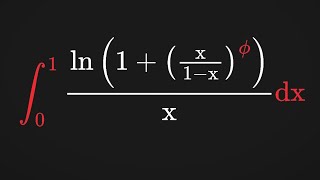 A golden ratio integral [upl. by Lauree383]