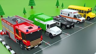 Colors with Car Parking Street Vehicles Toys  Colors Videos for Children [upl. by Deraj169]