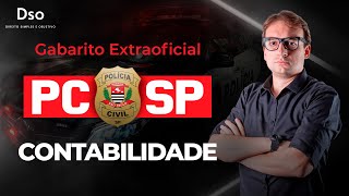 Gabarito Extraoficial  PC SP  Perito  Contabilidade  Com William Notario [upl. by Patrick40]