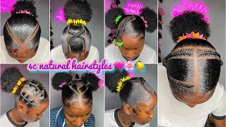 🍏🍋🍡BEST 4c natural HAIRSTYLES  𝐒𝐥𝐚𝐲𝐞𝐝 edges 🩵 NEW TRENDY NATURAL hairstyles 🍏🦋 [upl. by Otrebilif]