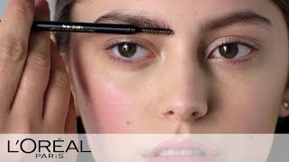 How To Shape Eyebrows For A Retro Look  LOréal [upl. by Latouche]