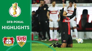 Matchwinner Tah Bayer decide cup fight  Leverkusen vs Stuttgart 32  DFBPokal QuarterFinal [upl. by Aiuhsoj]