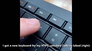 Lubing a Membrane Keyboard  Logitech k830 Sound Test [upl. by Irolam]