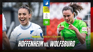 Hoffenheim vs Wolfsburg  DFBFrauen Pokal QuarterFinal Full Match [upl. by Neel]