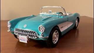 Maisto 1957 Corvette Unboxing and Review Scale 124 [upl. by Milt]