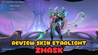 Review skin starlight zhask terbaru mobile legends [upl. by Anaic]