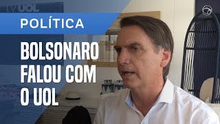 UOL ENTREVISTA BOLSONARO DEBATES PT POLÊMICAS E MAIS [upl. by Aremus4]