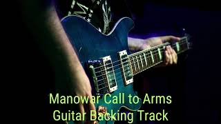 Manowar Call to Arms  Gm  Guitar Backing Track With Vocals [upl. by Mcculloch]