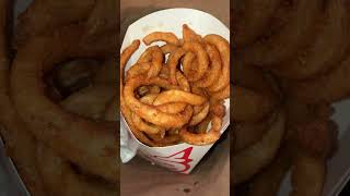 These Curly Fries are GOOD… food foodie foodreview viral trending like subscribe [upl. by Nedac]