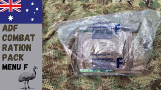 Australian 24 Hour Combat Ration Menu F Ration Pack Review [upl. by Vonny]