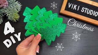 4 DIY Christmas Craft Ideas 🎄 Christmas decorations [upl. by Ecylla]