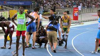 Oscar Pistorius knocked out in Mens 400m Semi Final [upl. by Akitan71]