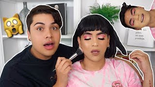 DOING MY BOYFRIENDS MAKEUP [upl. by Malkah]