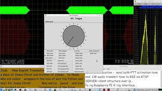 Raspberry PI 4 as a remote RIG over ip AFCW mode CW RIG keying interface  network stability test [upl. by Aehtorod]