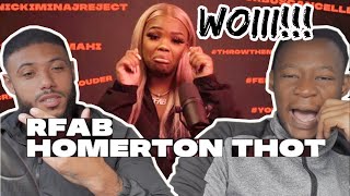 MISS RFABULOUS  HOMERTON THOT IVD DISS TRACK Reaction Video [upl. by Spracklen992]