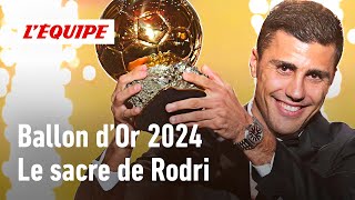 Rodri sacré Ballon dOr 2024 [upl. by Gravante]