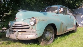 Barn Find 1947 Chevrolet Fleetmaster Walkaround and First Wash in Decades [upl. by Ruthanne]