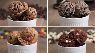 Edible Cookie Dough 4 Ways [upl. by Limbert]