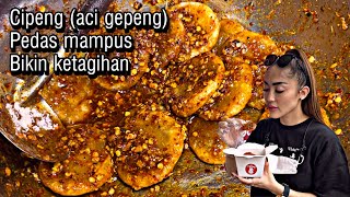 Cipeng aci gepeng  pedas mampus  jajanan khas garut  jajanan viral garut [upl. by Meeks994]