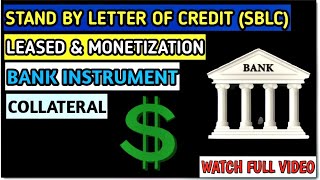 Standby Letter Of Credit SBLC  Monetization  Collateral  Leased  Explained in HindiUrdu [upl. by Nnylirak]