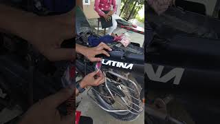 Platina bike modified full black colour bikemodification viral [upl. by Amimej]