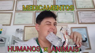 DIFERENÃ‡AS DOS MEDICAMENTOS HUMANOS PARA OS MEDICAMENTOS VETERINÃRIOS [upl. by Sandi251]