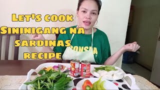 SARDINAS RECIPE SINIGANG NA SARDINAS [upl. by Raoul]