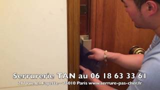 Tutoriel ouvrir une porte clé oublié à linterieur technique serrurier porte claquee [upl. by Adnahs]