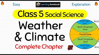 Class 5 Social Science Weather and Climate [upl. by Sayres646]