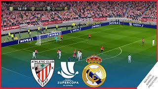 ⚽ATHLETIC BILBAO vs REAL MADRID  FINAL Supercopa 2022  Simulación Realista [upl. by Yeltnerb]